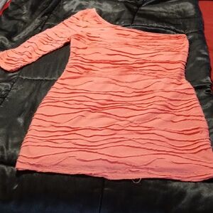 Guess Coral One Shoulder Dress